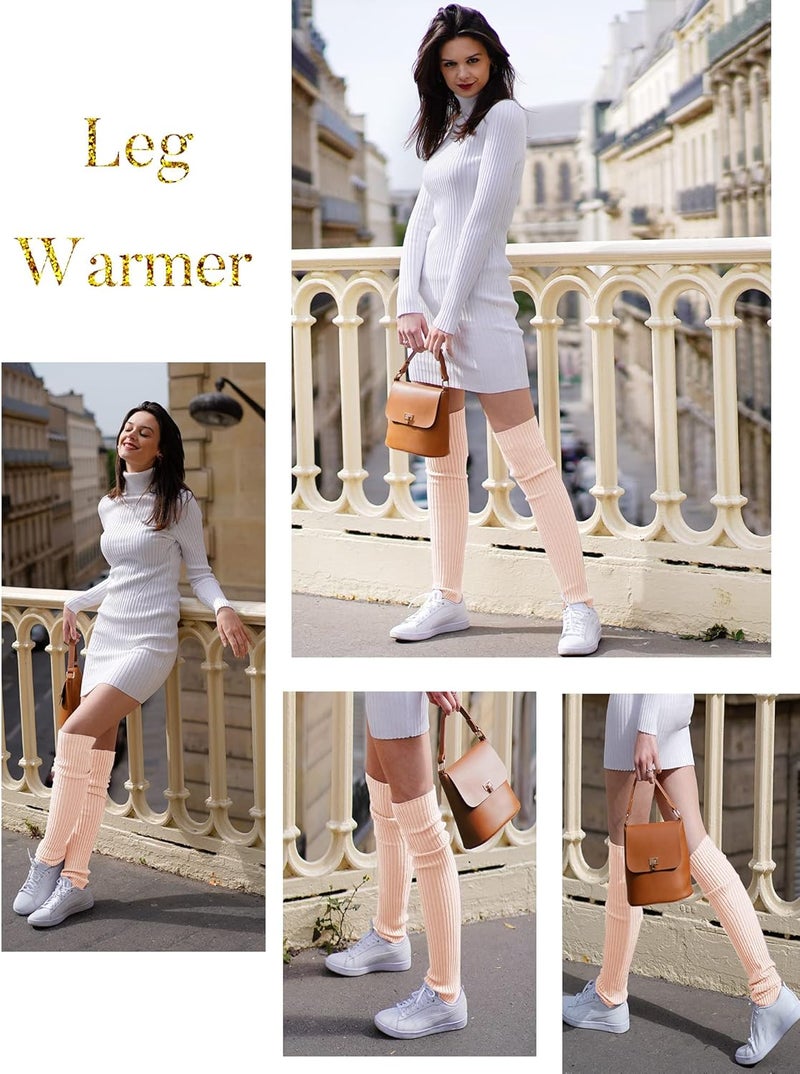 v28 Women’s Neon Knit Leg Warmer for 80s Party Dance Sports Yoga - Image 5
